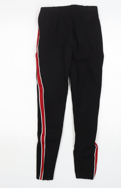 Womens UK Size XS Zara  Capri Black Leggings