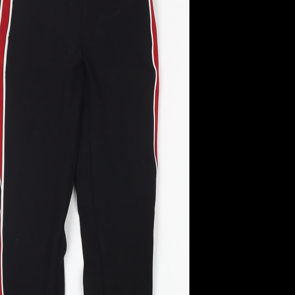 Womens UK Size XS Zara  Capri Black Leggings
