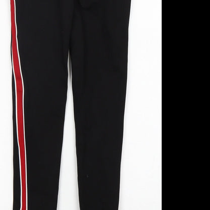 Womens UK Size XS Zara  Capri Black Leggings