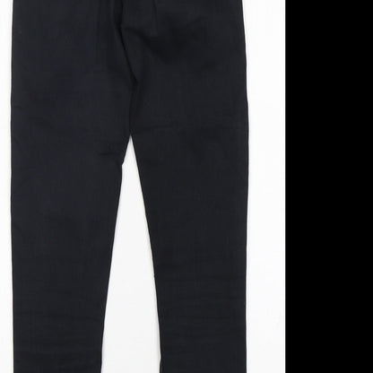 Topshop Womens Black  Cotton Skinny Jeans Size 26 in L28 in Regular