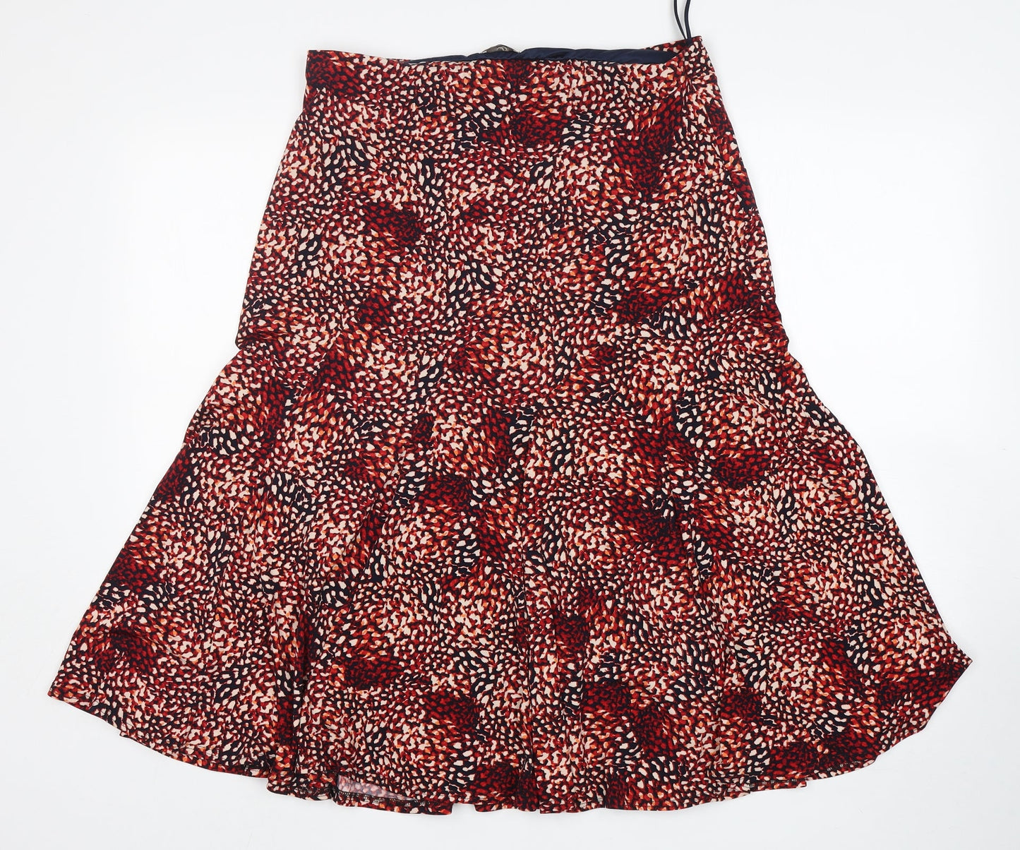 CC Womens Multicoloured Animal Print Polyester A-Line Skirt Size M