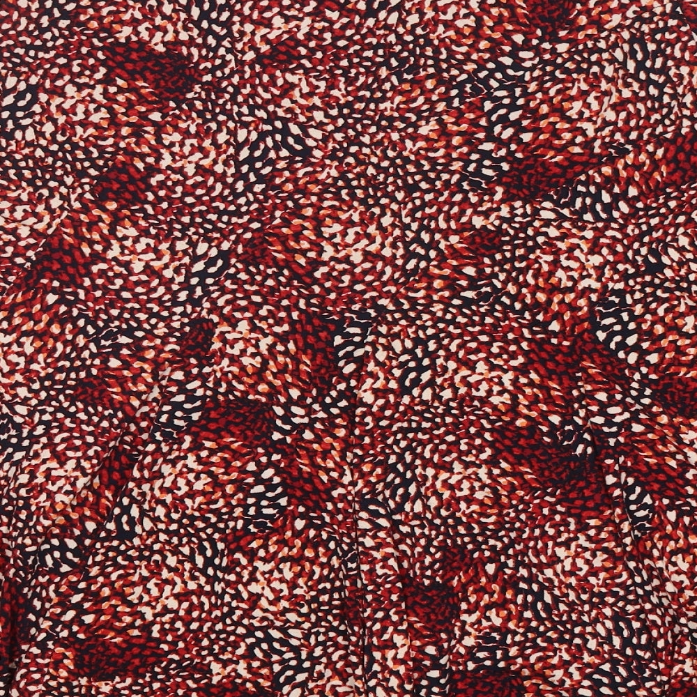 CC Womens Multicoloured Animal Print Polyester A-Line Skirt Size M