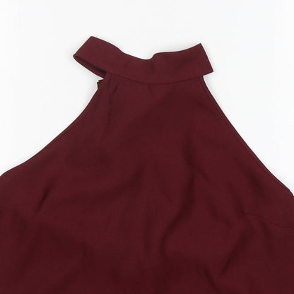 Womens UK Size 10 ASOS Purple Basic Blouse