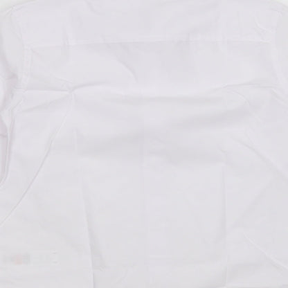 F&F Boys White  Polyester Basic Button-Up Size 8-9 Years Collared Button