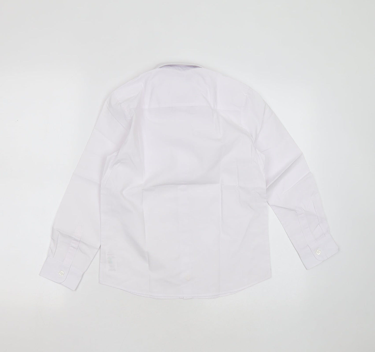 F&F Boys White  Polyester Basic Button-Up Size 8-9 Years Collared Button - school