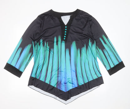 Womens UK Size  Preworn Black Basic Blouse