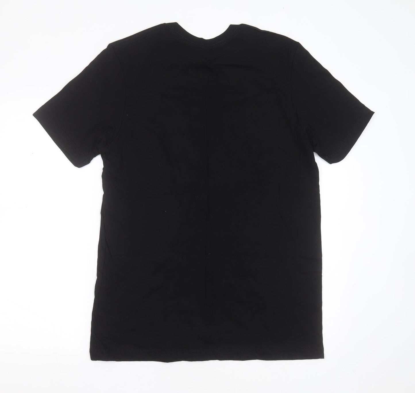 Mens UK Size L Canvas Black  T-Shirt