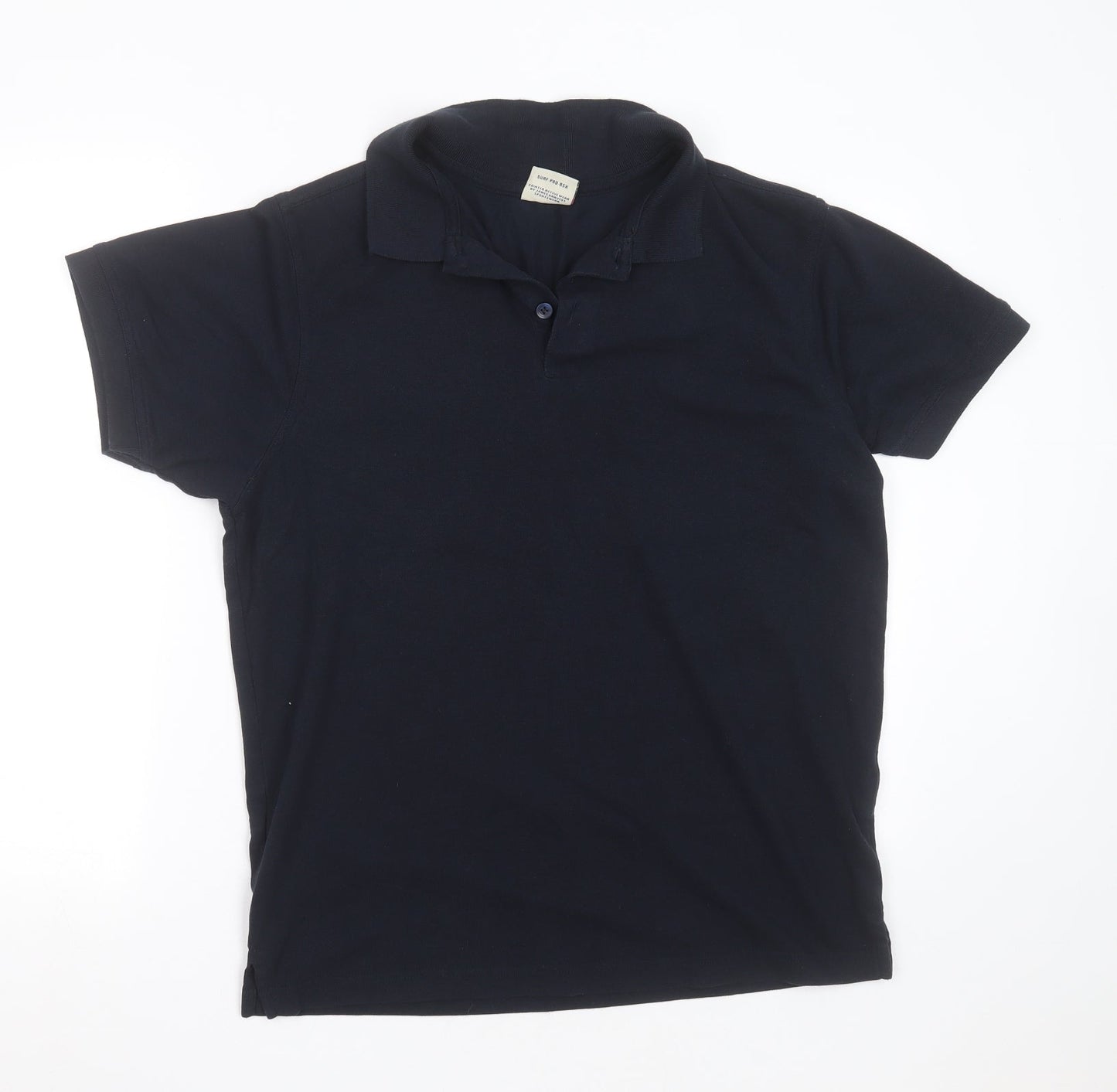 Printer Activewear Mens Blue  Cotton  Polo Size L Collared