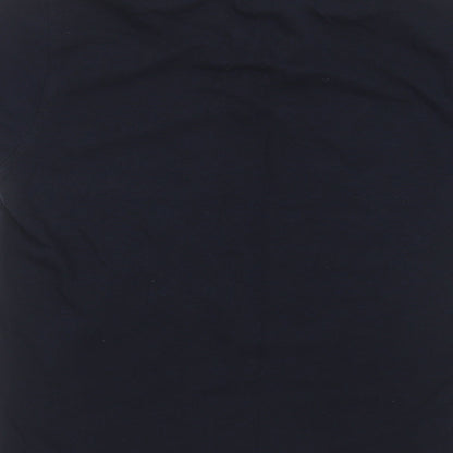 Printer Activewear Mens Blue  Cotton  Polo Size L Collared