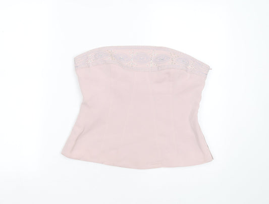 Womens UK Size 14 NEXT Pink Basic Blouse