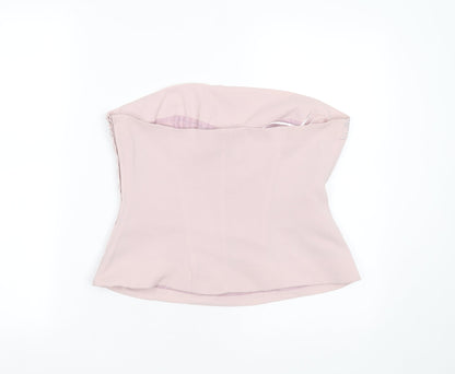 Womens UK Size 14 NEXT Pink Basic Blouse