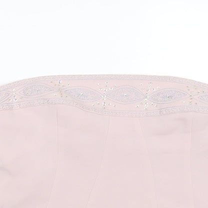 Womens UK Size 14 NEXT Pink Basic Blouse