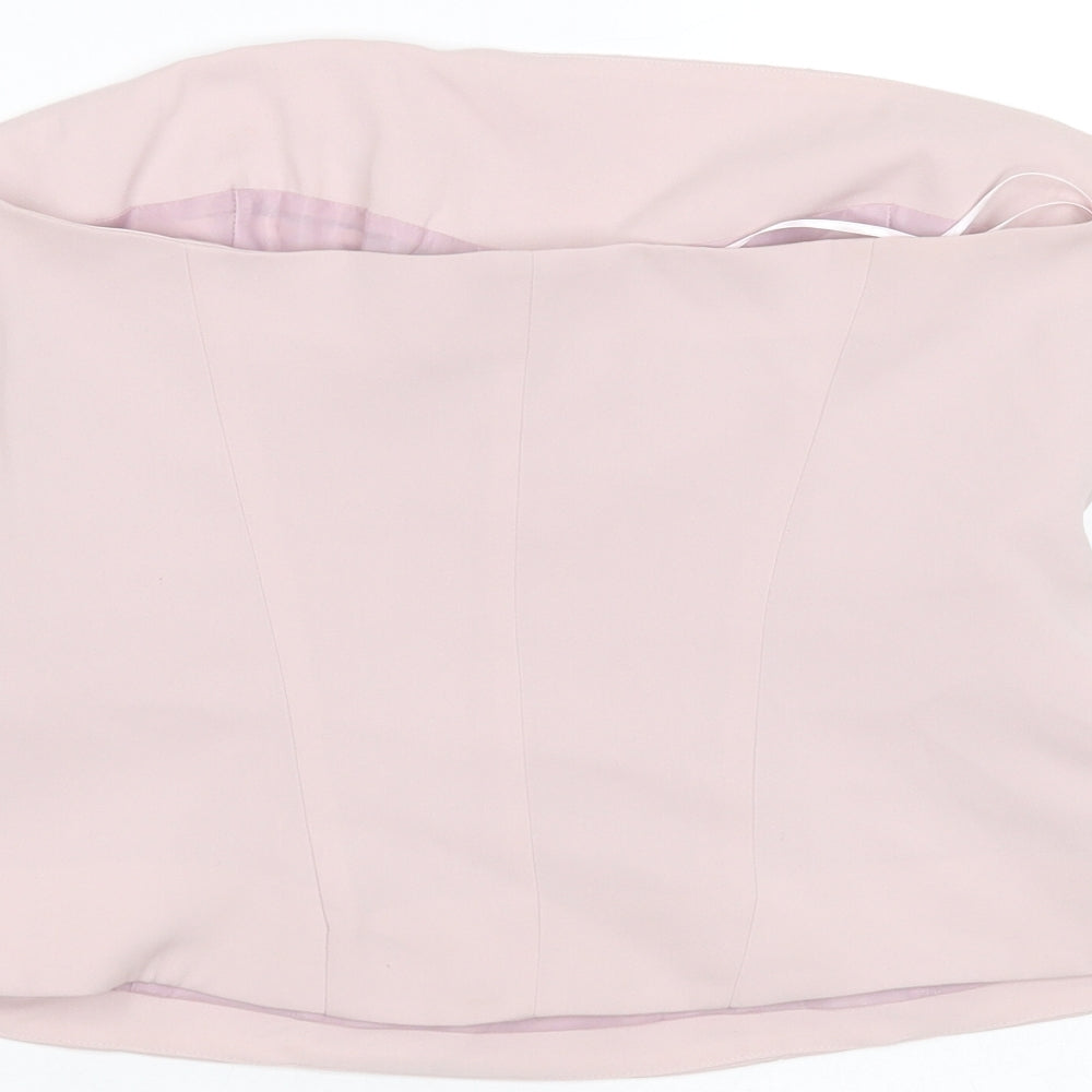 Womens UK Size 14 NEXT Pink Basic Blouse