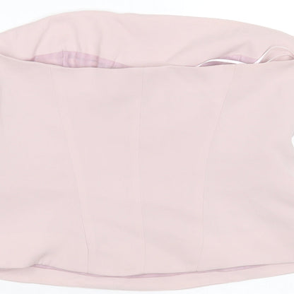 Womens UK Size 14 NEXT Pink Basic Blouse