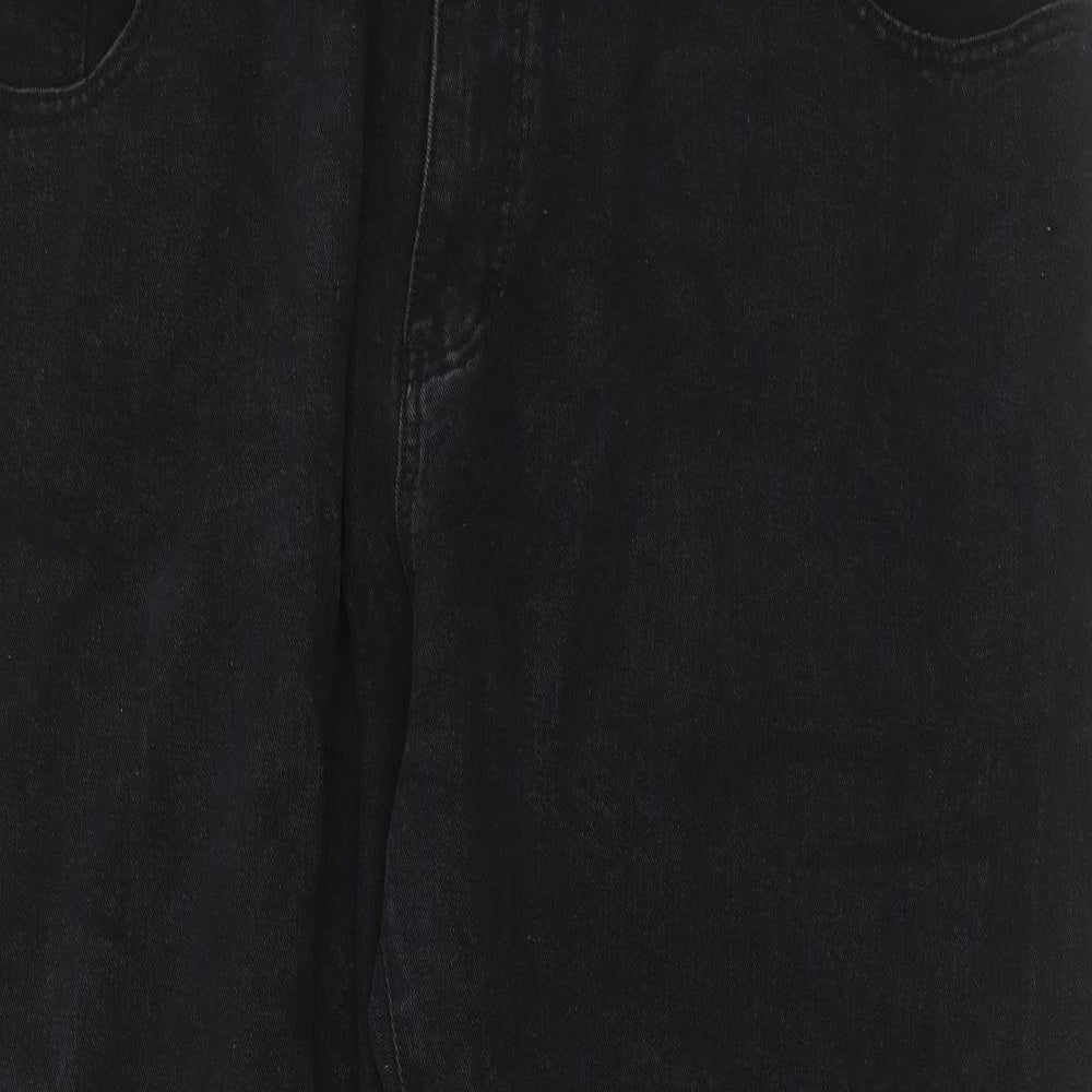 SheIn Womens Grey  Cotton Mom Jeans Size 4XL L26 in Regular Zip