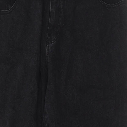 SheIn Womens Grey  Cotton Mom Jeans Size 4XL L26 in Regular Zip