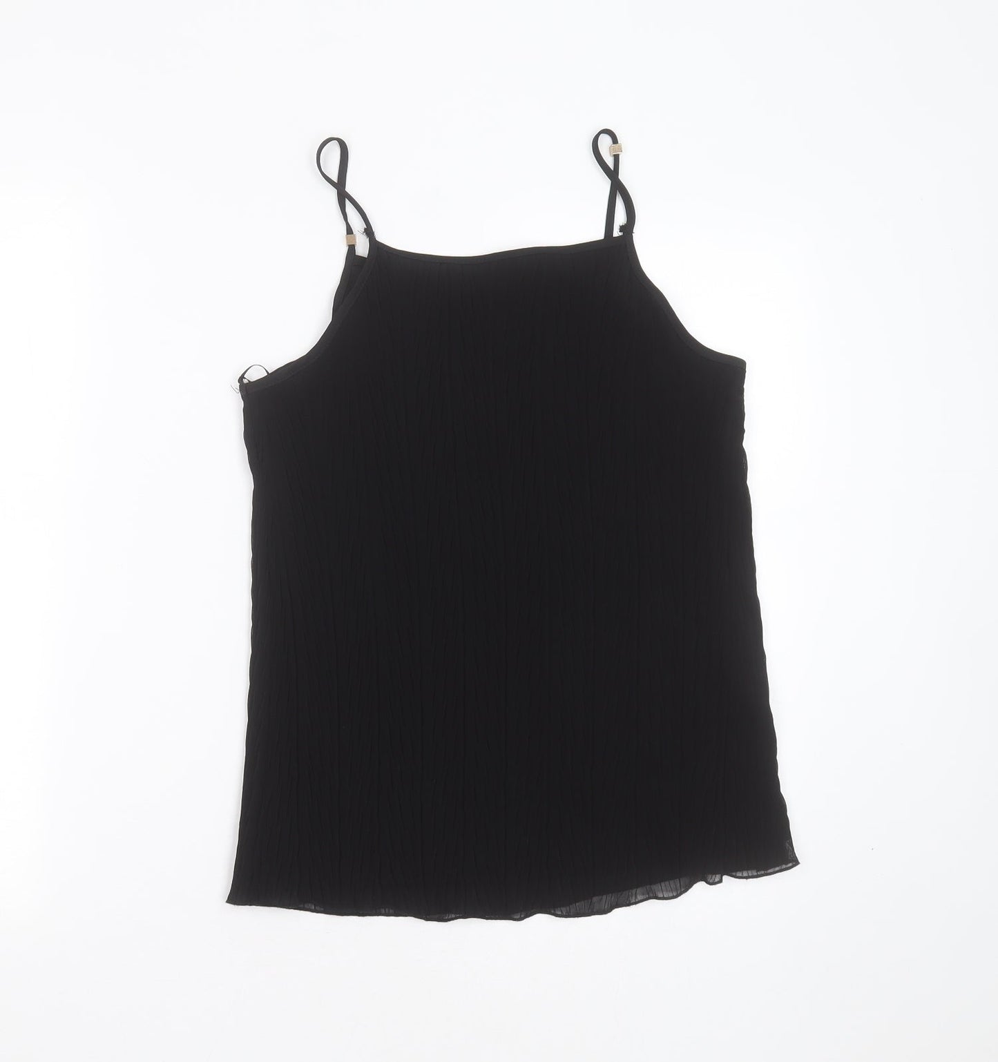 Womens UK Size 12 New Look Black Camisole Blouse