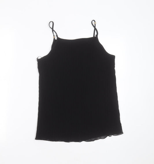 Womens UK Size 12 New Look Black Camisole Blouse