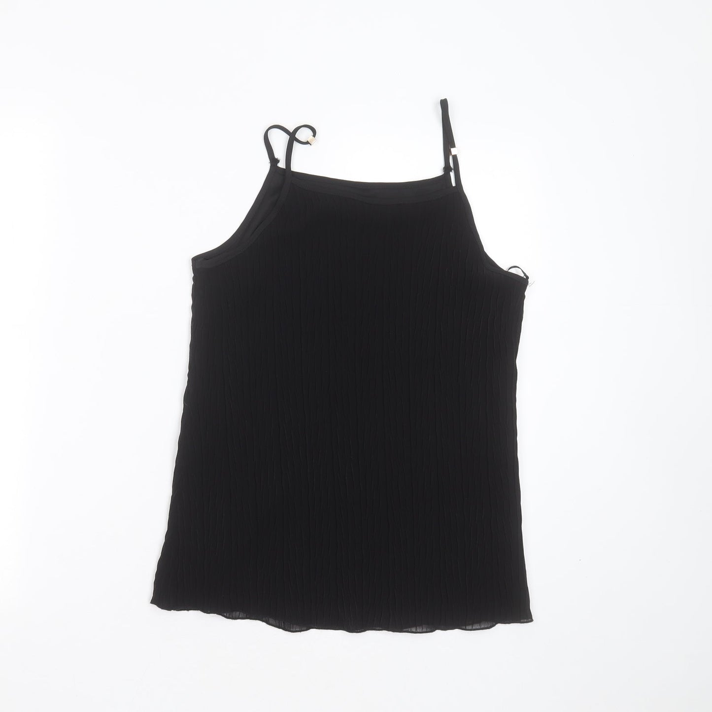 Womens UK Size 12 New Look Black Camisole Blouse