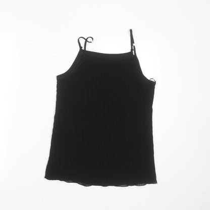 Womens UK Size 12 New Look Black Camisole Blouse