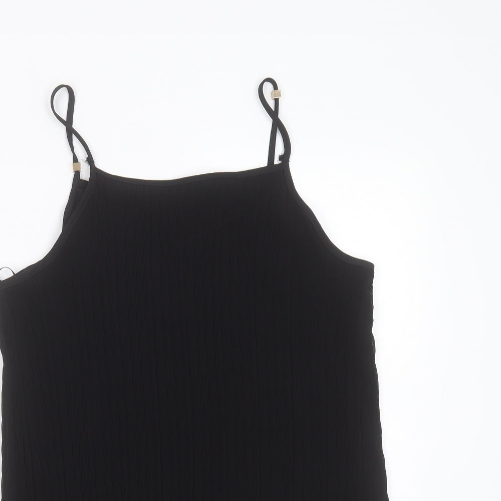 Womens UK Size 12 New Look Black Camisole Blouse