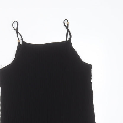 Womens UK Size 12 New Look Black Camisole Blouse