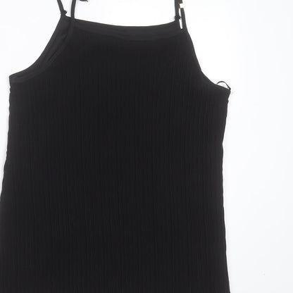 Womens UK Size 12 New Look Black Camisole Blouse