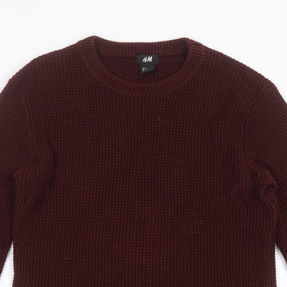 Womens UK Size S H&M Purple Pullover Jumper