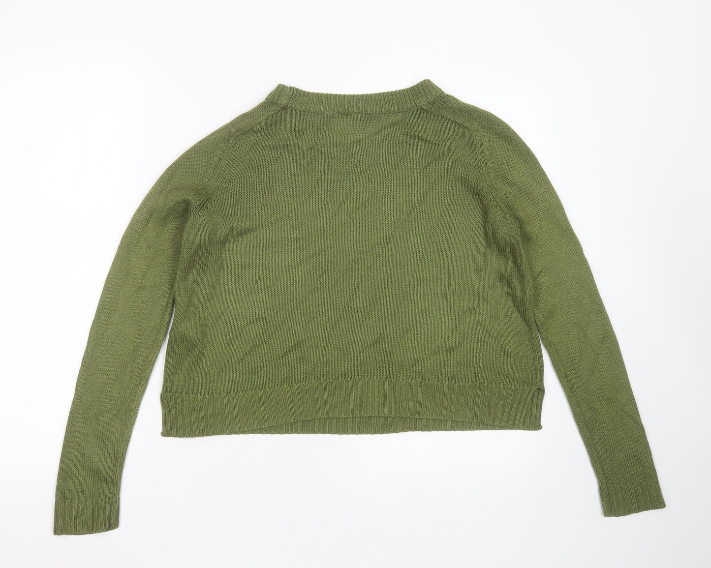 Womens UK Size XS Divided by H&M Green Pullover Jumper