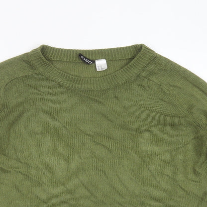 Womens UK Size XS Divided by H&M Green Pullover Jumper