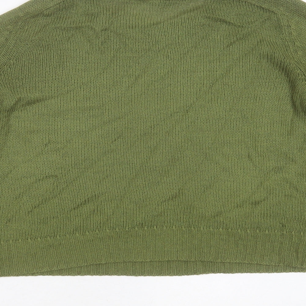 Womens UK Size XS Divided by H&M Green Pullover Jumper