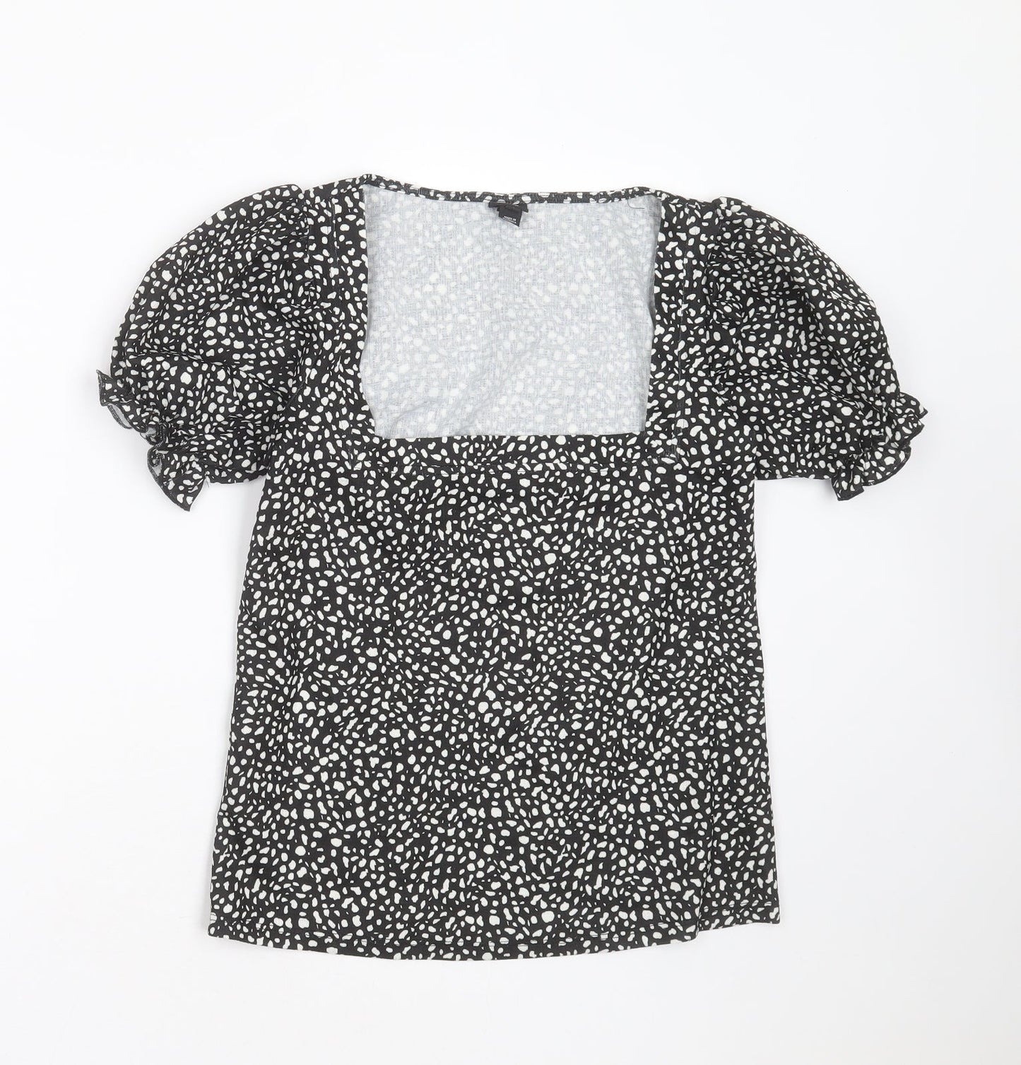 Womens UK Size 6 River Island Black Basic Blouse