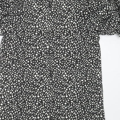 Womens UK Size 6 River Island Black Basic Blouse
