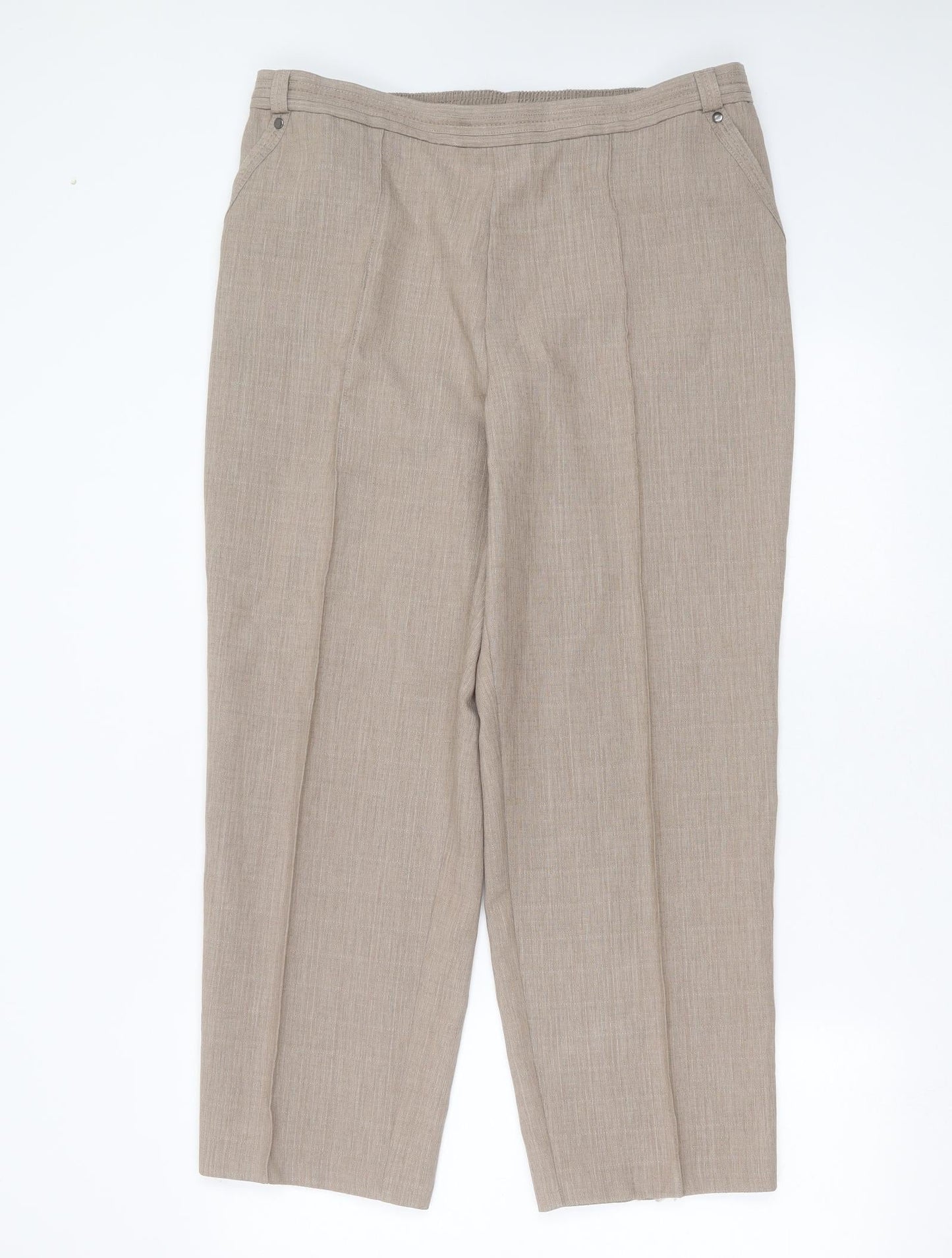 Womens UK Size 36 in Preworn Regular Fit  Beige Trousers