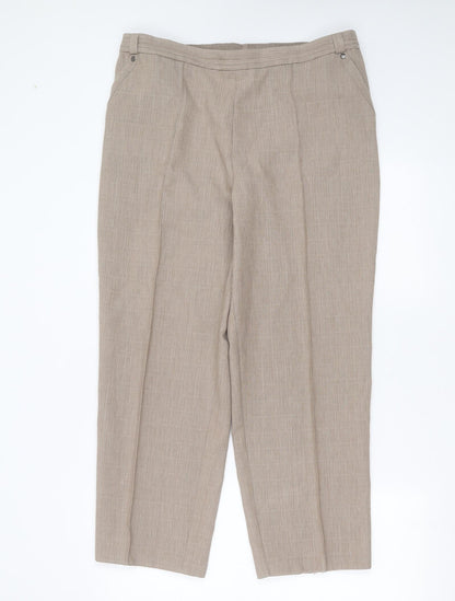 Womens UK Size 36 in Preworn Regular Fit  Beige Trousers