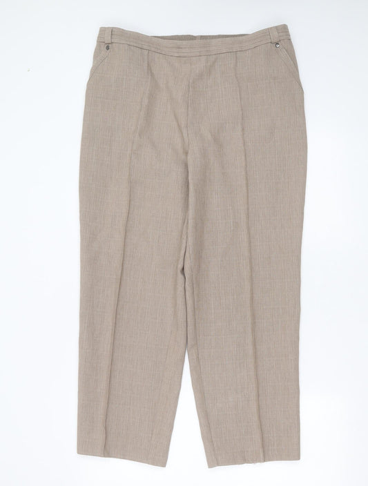 Womens UK Size 36 in Preworn Regular Fit  Beige Trousers