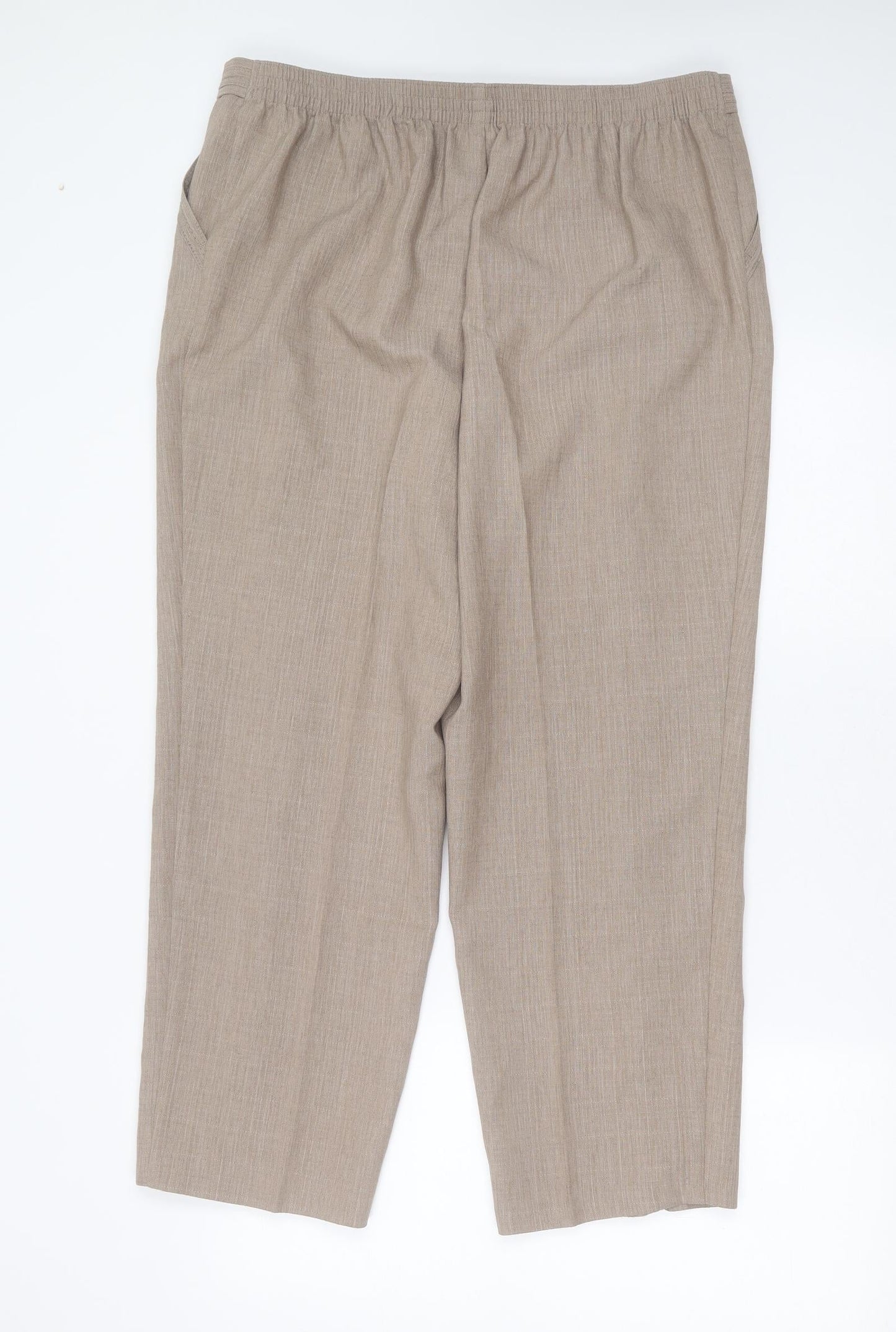 Womens UK Size 36 in Preworn Regular Fit  Beige Trousers