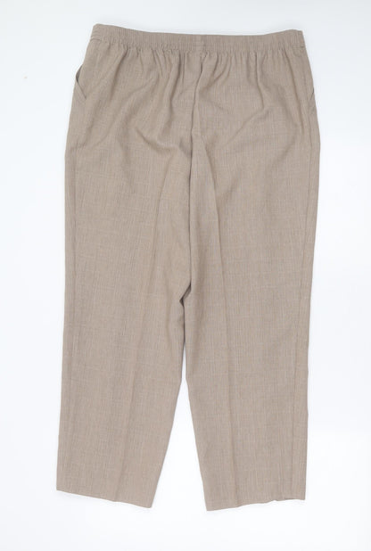 Womens UK Size 36 in Preworn Regular Fit  Beige Trousers
