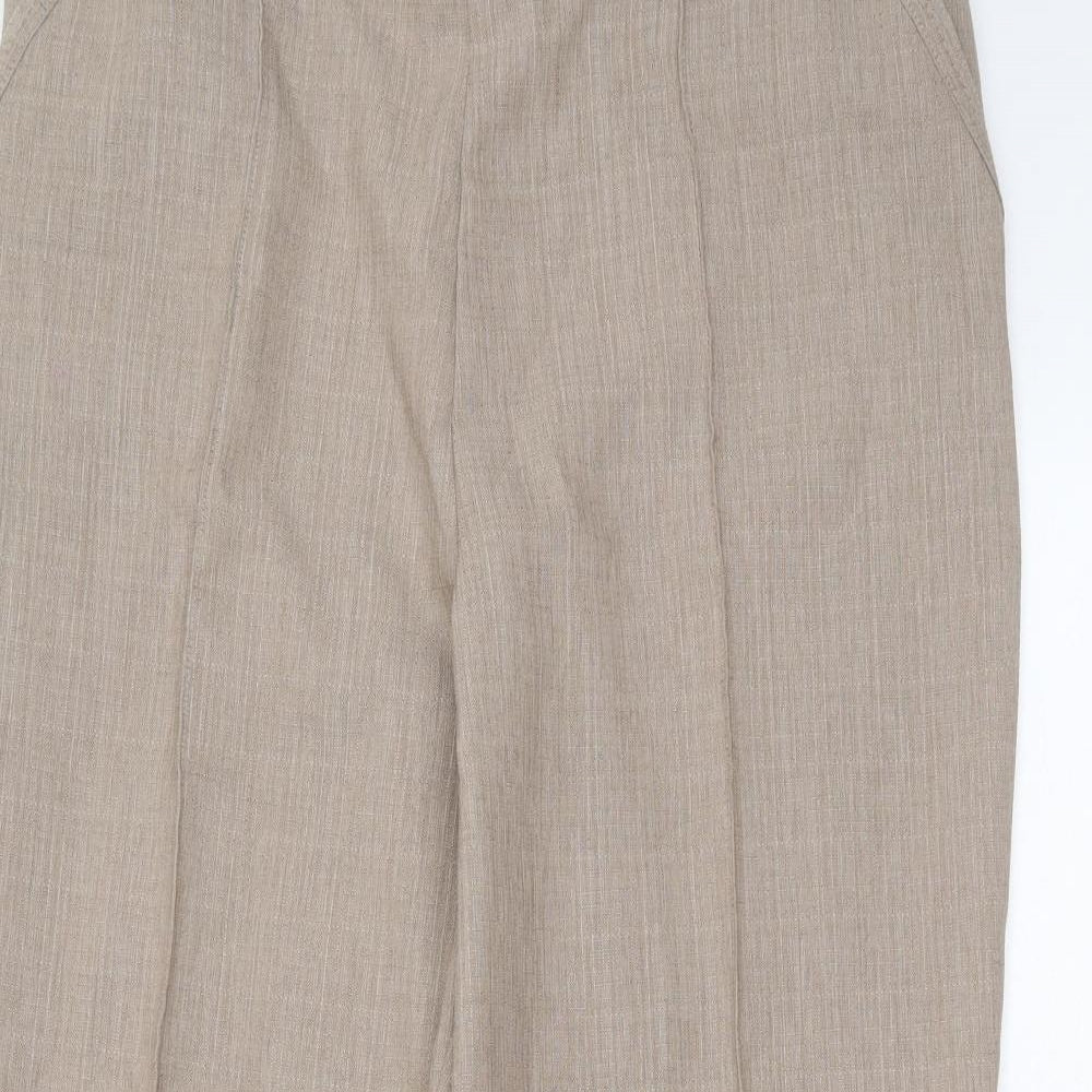 Womens UK Size 36 in Preworn Regular Fit  Beige Trousers