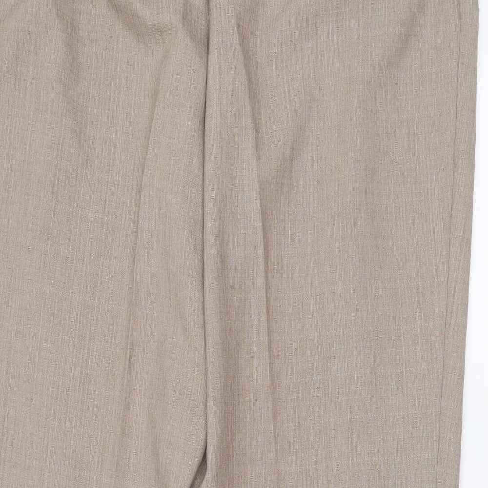 Womens UK Size 36 in Preworn Regular Fit  Beige Trousers