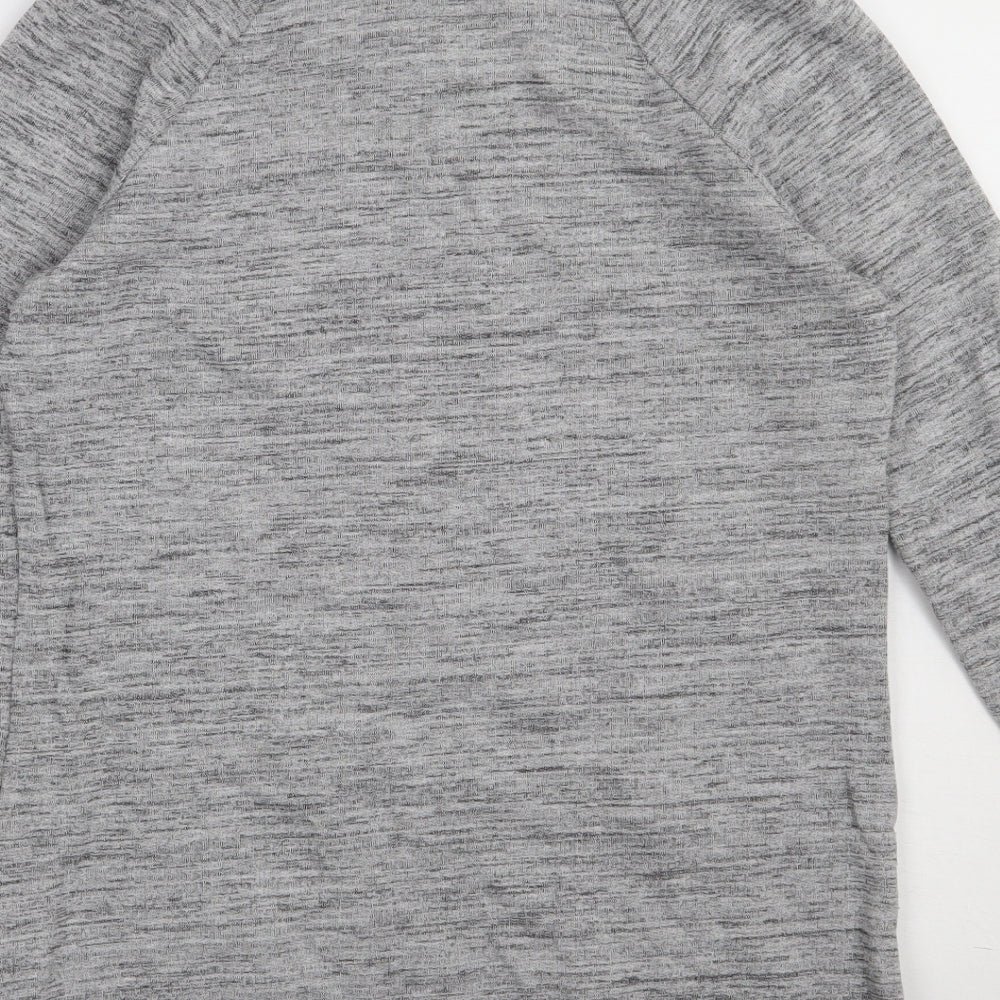 NEXT Womens Grey  Polyester Jumper Dress  Size 12  Roll Neck Pullover