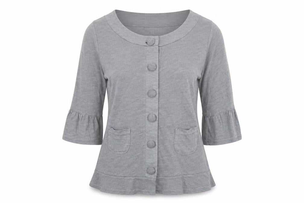 Womens UK Size 8 NEXT Grey Cardigan Jumper