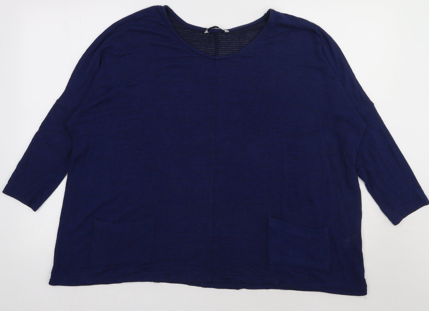 sainsburys Womens Blue  Polyester Pullover Sweatshirt Size 12  Pullover