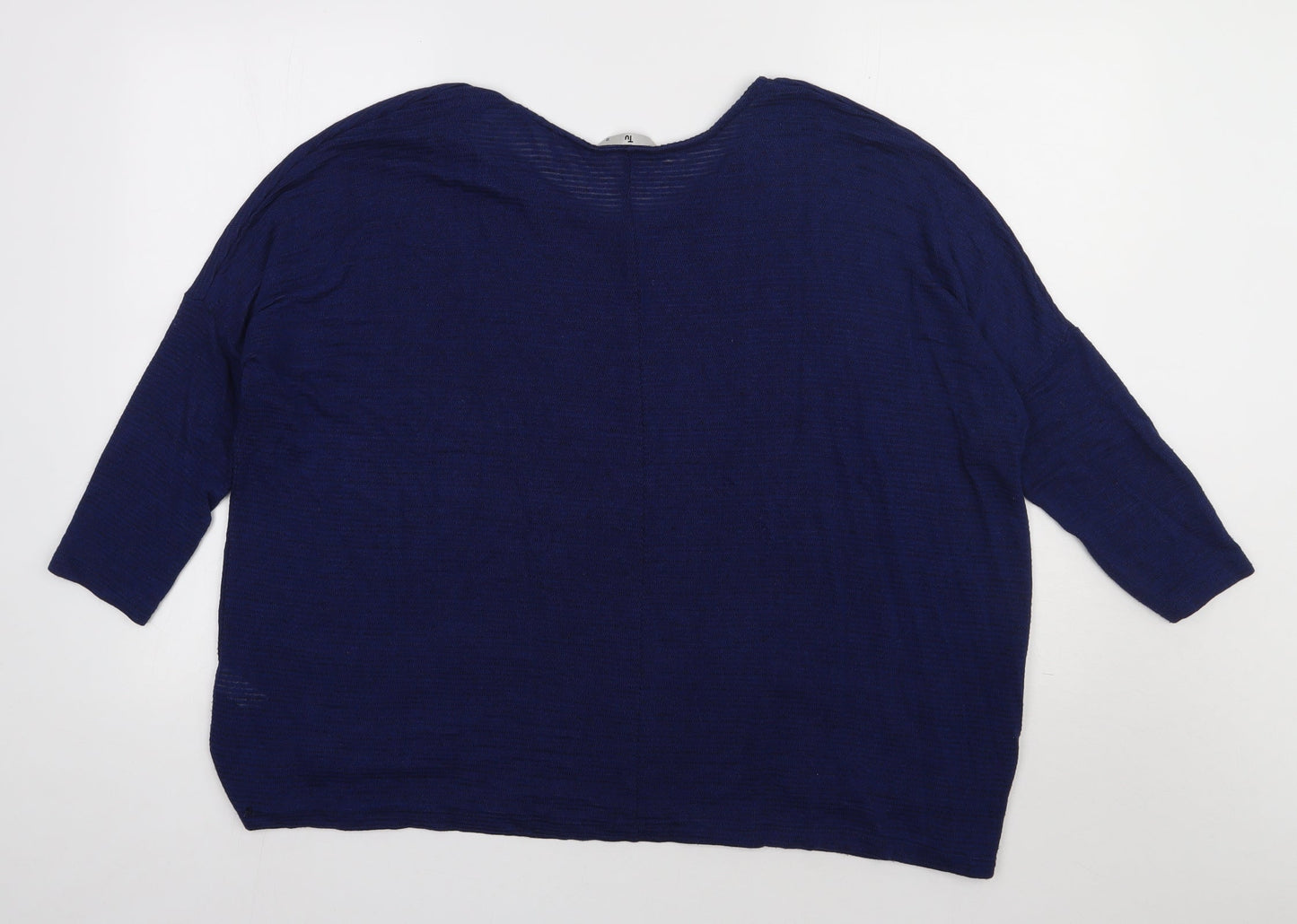 sainsburys Womens Blue  Polyester Pullover Sweatshirt Size 12  Pullover