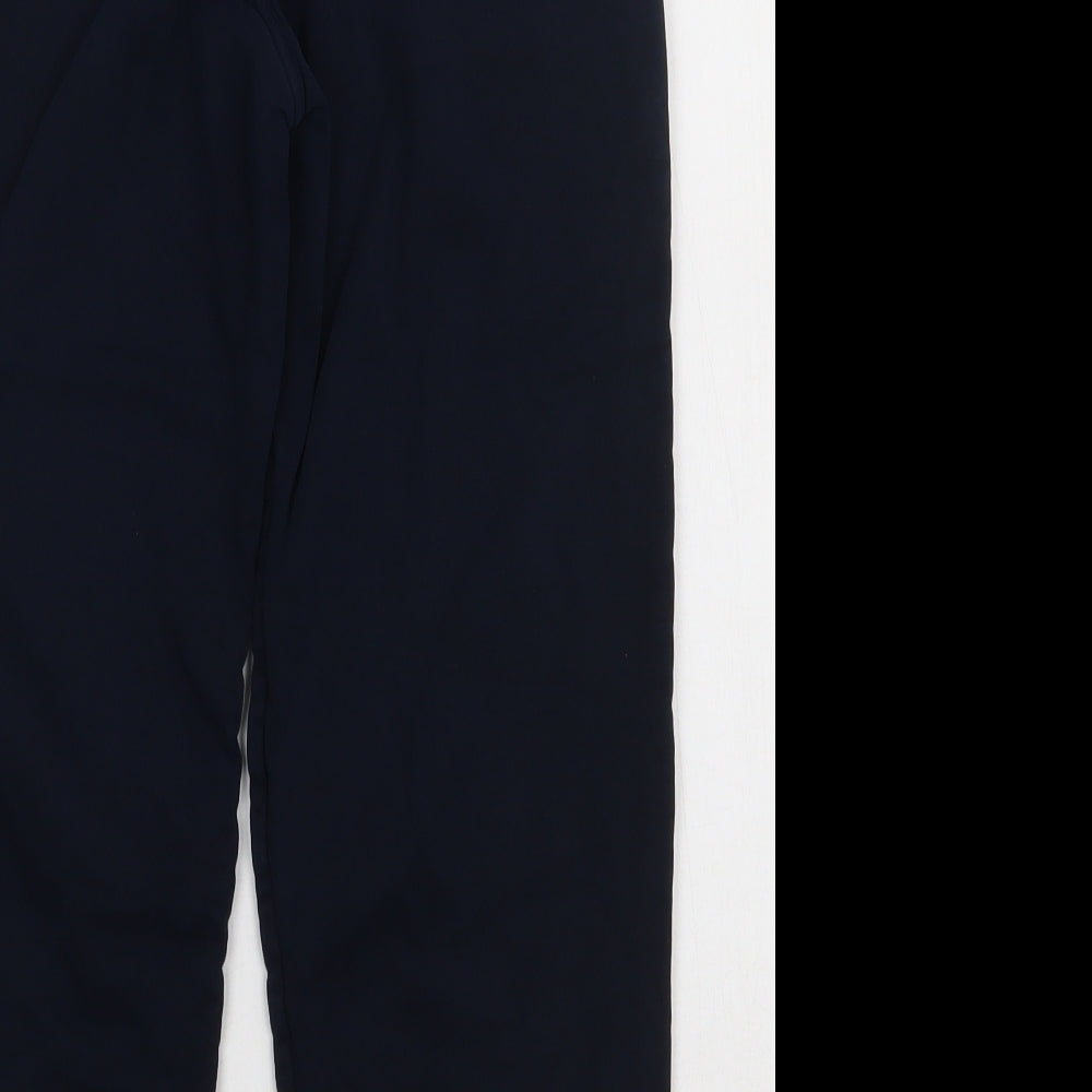Marks and Spencer Boys Blue  Coir Jogger Trousers Size 9 Months  Regular Tie