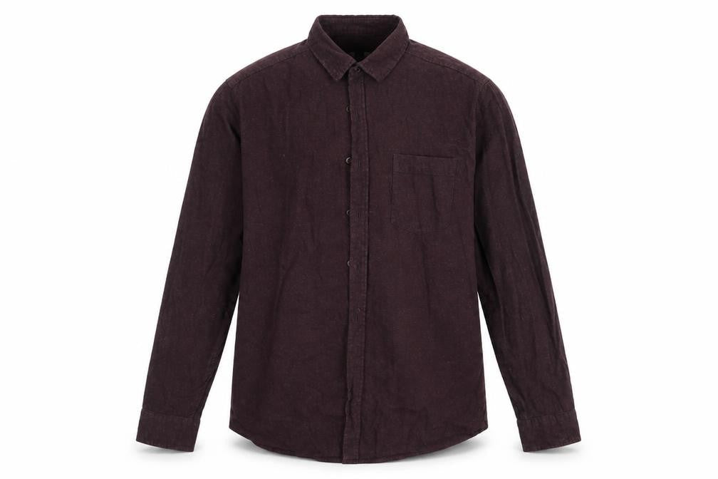 Mens UK Size L Topman Purple  Button-Up Long Sleeve Casual Shirt