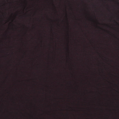 Mens UK Size L Topman Purple  Button-Up Long Sleeve Casual Shirt
