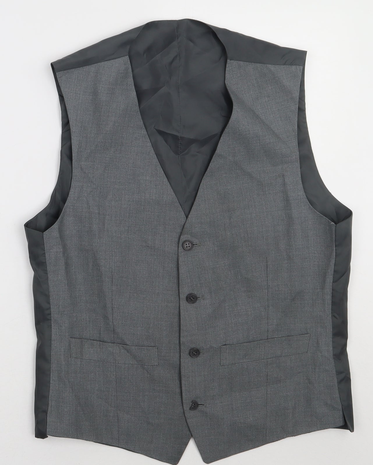 Mens UK Size 38 Burton Regular Grey Suit Tuxedo
