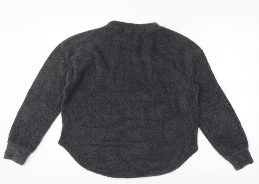 Womens UK Size S Hollister Grey Pullover Jumper