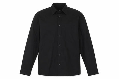 Mens UK Size 16 Premier Black  Button-Up Long Sleeve Casual Shirt